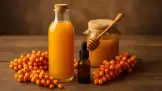 Sirup aus Sanddorn, Honig und Propolis